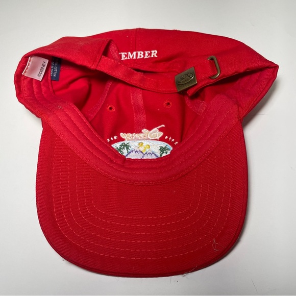 Disney Vacation Club Member Hat Embroidered Retired Logo Red Hat Adjustable Cap - Picture 8 of 8
